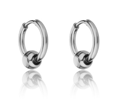 Marc Malone - Ocelové kruhové náušnice Everly Silver Earrings MCE23023S