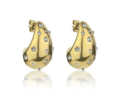 Marc Malone - Pozlacené náušnice Tear Drop Adley Gold Earrings MCE24045G