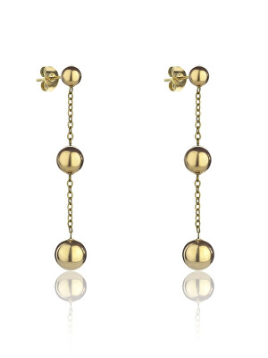Marc Malone - Pozlacené visací náušnice Alison Gold Earrings MCE24001G