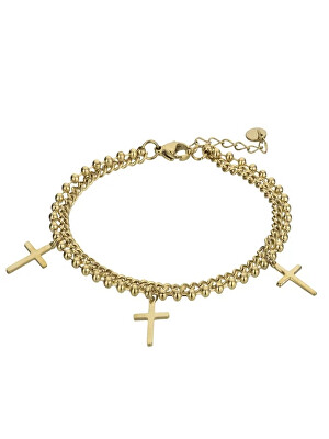 Marc Malone - Pozlacený dvojitý náramek Harley Gold Bracelet MCB23085G