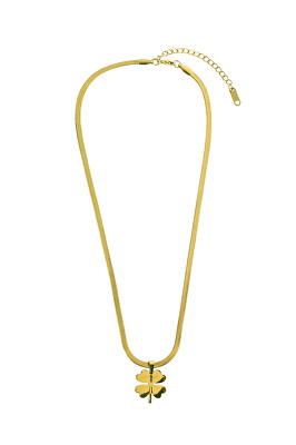 Marc Malone - Colier placat cu aur cu trifoi Aurevia Gold MCN260812G