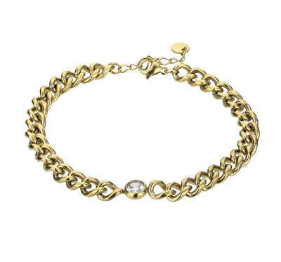 Marc Malone - Slušivý pozlacený náramek Kendall White Bracelet MCB23079G