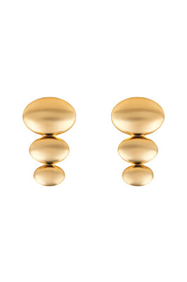 Marc Malone - Výrazné pozlacené náušnice Amelie Gold Earrings MCE250216G