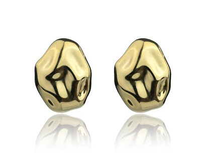 Marc Malone - Výrazné pozlacené náušnice Eve Gold Earrings MCE24017G