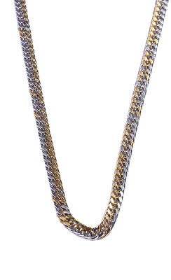 Marc Malone - Výrazný ocelový bicolor řetízek pro muže MCGN5044SG