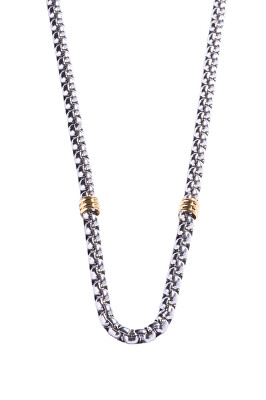 Marc Malone - Výrazný pánský bicolor řetízek z oceli MCGN5071SG