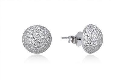 MOISS - Blyštivé stříbrné náušnice s kubickými zirkony E0003197