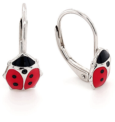 MOISS - Hravé stříbrné náušnice Berušky E0002028