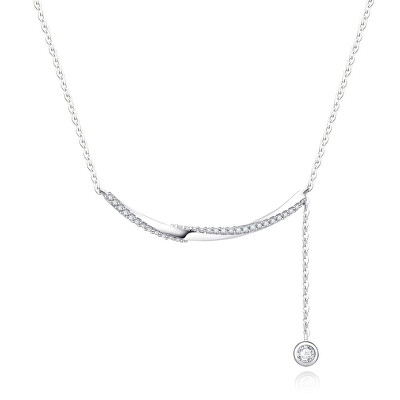 MOISS - Elegantní stříbrný náhrdelník se zirkony ETERNITY N0000880