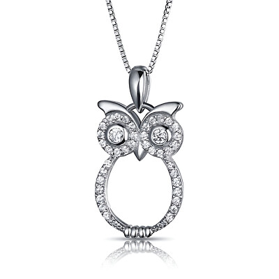 MOISS - Něžný stříbrný přívěsek Sova P0001437