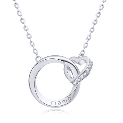 MOISS - Stříbrný dámský náhrdelník Srdce ETERNITY N0001039