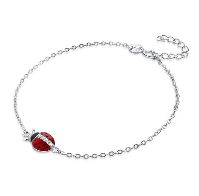 MOISS - Překrásný stříbrný náramek s beruškou B0000041