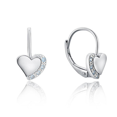 MOISS - Půvabné srdíčkové náušnice se zirkony E0000848