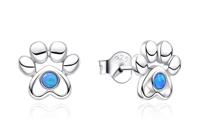 MOISS - Roztomilé stříbrné náušnice pecky Tlapka E0003935