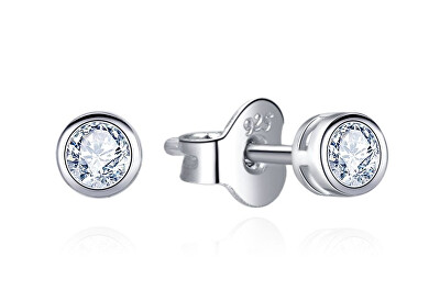 MOISS - Drobné stříbrné náušnice s kubickým zirkonem E0001435
