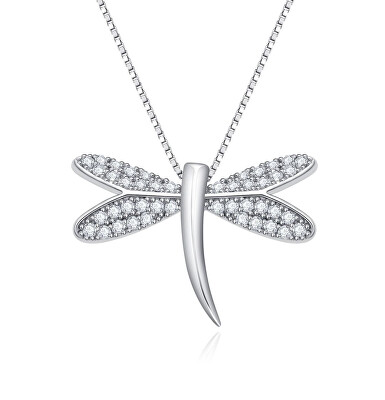 MOISS - Stříbrný dámský náhrdelník Vážka ETERNITY N0000862