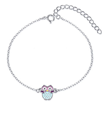 MOISS - Stříbrný dívčí náramek se sovičkou B0001386
