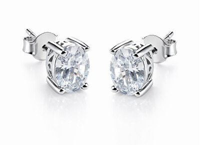 MOISS - Třpytivé peckové náušnice se zirkony E0002703