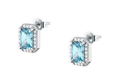 Morellato - Blyštivé stříbrné náušnice s kubickými zirkony Tesori SAIW319