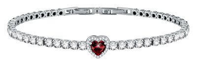 Morellato - Něžný stříbrný náramek se třpytivým srdíčkem Tesori SAVB18