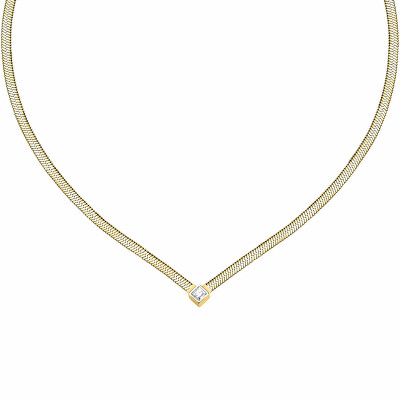 Morellato - Pozlacený dámský náhrdelník s krystalem Hádek Gioia SAVY29