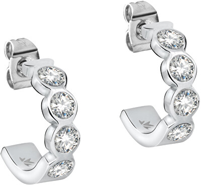 Morellato - Půlkruhové náušnice s krystaly Cerchi SAKM36