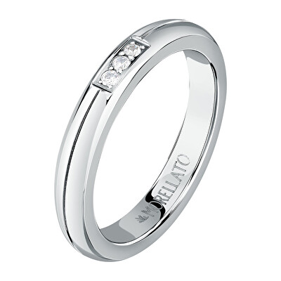 Morellato - Slušivý ocelový prsten s krystaly Love Rings SNA48