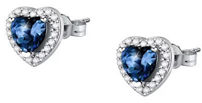 Morellato - Stříbrné peckové náušnice Srdíčka Tesori SAVB08