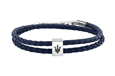 Maserati - Dvojitý kožený náramok Leather JM226AVE46