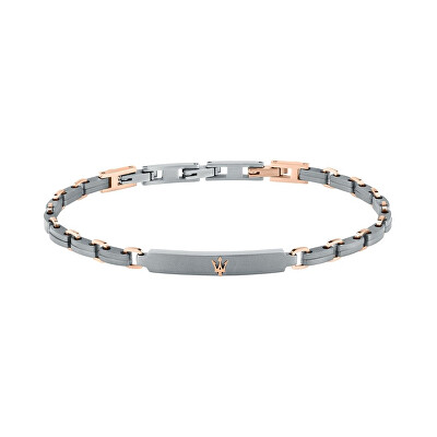 Maserati - Pánský bicolor náramek z titanu a oceli Titanium JM426AXF05