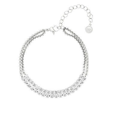 Oliver Weber - Dvojitý ocelový náramek s kubickými zirkony Cryston Lumiere 32443