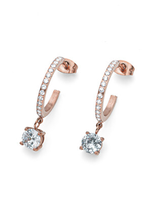 Oliver Weber - Okouzlující bronzové náušnice s kubickými zirkony Nereids Crystal Spirits 23047RG