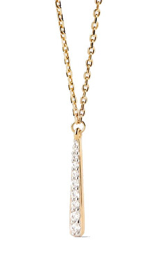 PDPAOLA - Elegantní pozlacený náhrdelník Olga Essentials CO01-973-U (řetízek, přívěsek)