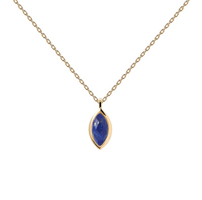 PDPAOLA - Pozlacený náhrdelník Lapis Lazuli Nomad Vanilla CO01-680-U