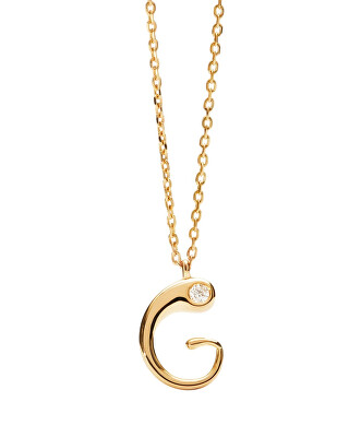 PDPAOLA - Pozlátený náhrdelník písmeno "G" Initial CO01-B80-U (retiazka, prívesok)