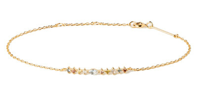 PDPAOLA - Pozlacený náramek s barevnými zirkony Lotus Colors PU01-845-U
