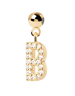 PDPAOLA - Pozlacený přívěsek "B" Charms CH01-051-U