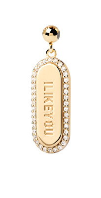 PDPAOLA - Pozlacený přívěsek se zirkony I LIKE YOU Charms CH01-109-U