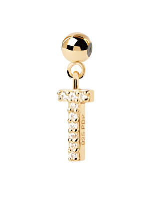 PDPAOLA - Pozlacený přívěsek "T" Charms CH01-069-U