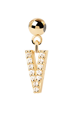 PDPAOLA - Pozlacený přívěsek "V" Charms CH01-071-U