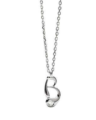 PDPAOLA - Strieborný náhrdelník písmeno "B" Initial CO02-B75-U (retiazka, prívesok)