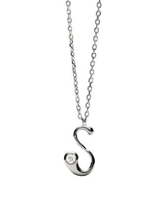 PDPAOLA - Strieborný náhrdelník písmeno "S" Initial CO02-B92-U (retiazka, prívesok)