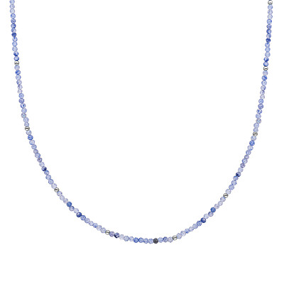 Sparkling Jewels - Korálkový náhrdelník s modrým aventurinem NLK04S-G37