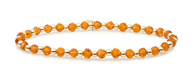 Sparkling Jewels - Korálkový náramek s citrínem SBG-GEM38-3MM-MIX