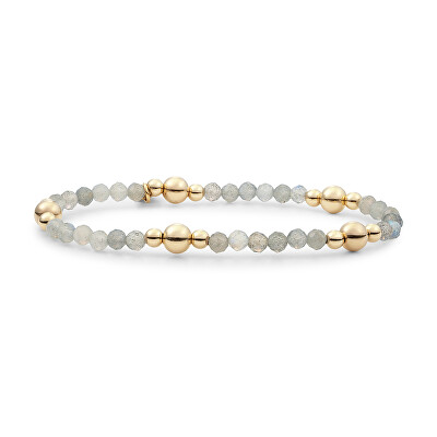 Sparkling Jewels - Korálkový náramek s labradoritem BLK01G-G18