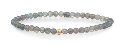 Sparkling Jewels - Korálkový náramek s labradoritem SBG-GEM18-ADD-4MM