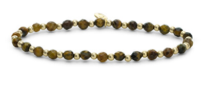 Sparkling Jewels - Korálkový náramek s tygřím okem SBG-GEM09-3MM-MIX