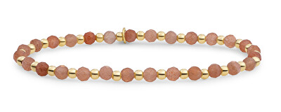 Sparkling Jewels - Korálkový náramek se slunečním kamenem SBG-GEM58-3MM-MIX