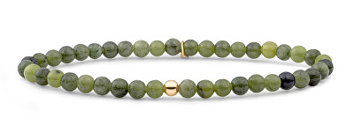 Sparkling Jewels - Korálkový náramek se zeleným jadeitem SBG-GEM61-ADD-4MM