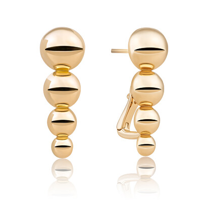 Sparkling Jewels - Nadčasové pozlacené náušnice EAG34